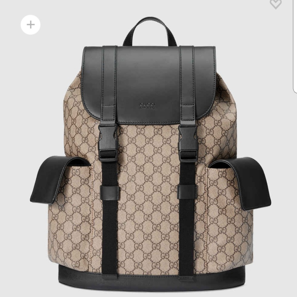 Men's Gucci soft GG Supreme backpack! (Authentic)